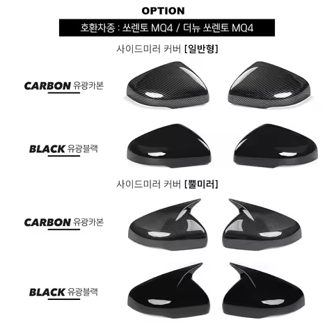 For Kia Sorento MQ4 2021-2026 Car Tuning Carbon Fiber Rearview Mirror Decoration Cover Trim Exterior