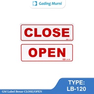 GM Acrylic Label LB-120 CLOSE OPEN/ | Open Close Sign | Open Close Sign | Acrylic Sign | Information