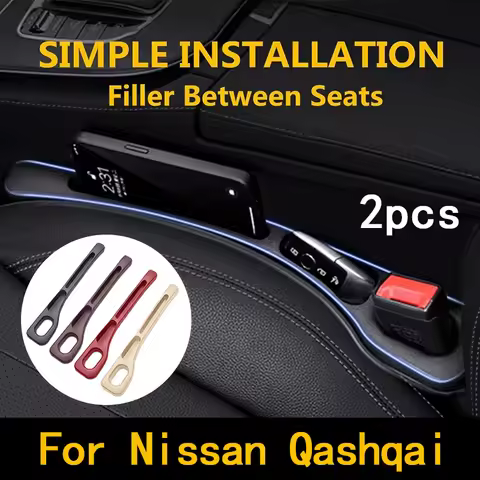 Car Seat Gap Filler Waterproof Car Seat Gap Plug Strip with 2 Grooves Seat Gap Storage For Nissan Qa