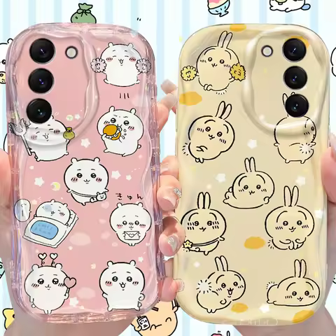 Plump Cartoon C-Chiikawas Case for Samsung Galaxy S25 S24 S23 S22 S21 Ultra Plus S20 FE A73 A72 A71 