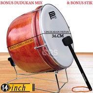 Bas Hadroh / Marawis Habib Syeh Warna Natural Ukuran 12 14 16 18 inch Mika Putih