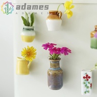 ADAMES Mini Ceramic Vase, Unique Handmade Vase Fridge Magnets, Creative Decorative Small Vase Refrig