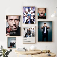 House MD Retro Style Wall Art Poster Canvas Painting Print Living Room Bedroom Bar Club Home Decor,N