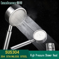 Shower Head Set SUS 304 Stainless Steel Bathroom Round Handheld Rain