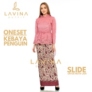 Lavina – Elegant Batik Pleated Skirt Set Brocade Kebaya – Modern Kebaya for Parties, Graduations, In
