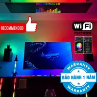 Đèn led dán bàn hơn 120 hiệu ứng mầu + 100 hiệu ứng nháy theo nhạc WiFi (app RML Ecosystem trên Apps