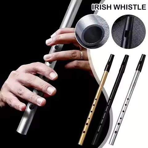 1PC C/D Key Tin Penny Whistle Authentic Irish Whistle Flute With 6 Holes Traditional Irish Music Mus