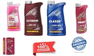 100% Mannol Germany 5W40/5W30/10W40 Fully Synthetic Engine Oil 1 Litre Mannol G12+ Pink-Red Radiator Coolant 1 Litre