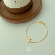 Yours Jewel 916 Gold Arrow Bracelet (Gold 916 Hand Chain)