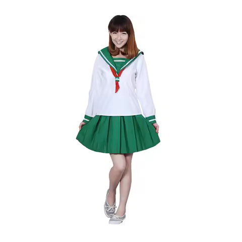 Costume Women's Brdwn Inuyasha Women's Higurashi Kagome School Uniforms Sailor Suits Cosplay Costume