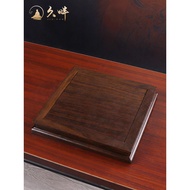 Jiupan Ebony Base Buddha Statue Guanyin Bodhisattva God of Wealth Statue Buddha Base Offering Table 