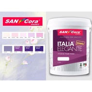 5 LITER SANCORA ITALIA ELEGANTE PREMIUM INDOOR PAINT CAT KILAT DALAM RUMAH