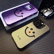 Interesting Red Nose and Smiling Face Phone Case Compatible for IPhone 11 12 13 Pro Max 14 15 7 8 Plus SE 2020 XR X/XS Max Silicone Case Anti Drop Metal Button