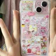 Guka Pink Melody Suitable for 15 Apple 14ProMax Phone Case iPhone12 All-Inclusive 14 Cute 13Pro Soft