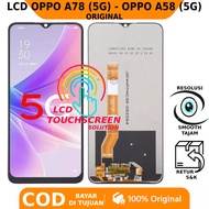 LCD TOUCHSCREEN OPPO A78 (5G) - OPPO A58 (5G) ORIGINAL FULLSET WARRANTY FREE GLUE