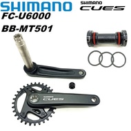 SHIMANO CUES FC-U6000 CRANKSET 1x11/10/9-Speed 32T 40T 42T  MTB CRANKSET and Bottom Bracket MT501 Mountain Bike Crank