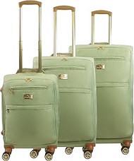 FUL Tommy Bahama 3-Piece Rolling Luggage Set, Soft-Sided Suitcases with Wheels, 22, 26, and 30 Inch,