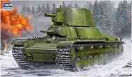 Trumpeter 1/35 Soviet Army T-100Z Multi-Turret Heavy Tank Plastic Model 09591 Molded Color