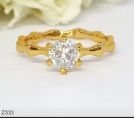 Cincin Berlian Cantik - Perhiasan Xuping Lapis Emas Terlaris Z333