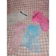 Pearl ribbon hair clip pearl ribbon hair clip