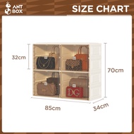 ANTBOX Bag Cabinet Free Installation Bag Organizer Integrated Frame Portable Folding Design Home Dis