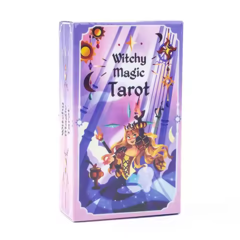 Witchy Magic Tarot Deck A 78-card Tarot Deck Magical and Charming Illustrations Divination Edition D