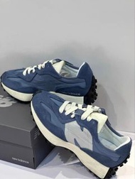 New Balance NB 327 復古先鋒 MS327系列意大利街頭風經典灰藍色拼接慢跑