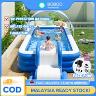 Kolam Mandi Budak 1-10People Inflatable Swimming Pool Kids Kolam Mandi Besar Baby Pool Kolam