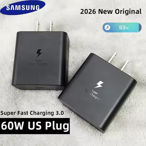 Original SAMSUNG Galaxy S26 Ultra Charger 60W Type C Fast Chargeur US Cargador Usb C Samsung S26 S25