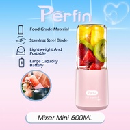 Perfin PG03 Mixer Pink Mini Portable Blender/Juicer Cup cas 300ML