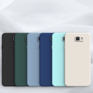 Samsung Galaxy J7 Prime J7 2017 J6 J4 Plus Liquid Silicone Straight Edge Phone Casing Candy Color Silicone TPU Back Cover