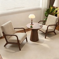 Solid wood leisure chair lazy sofa/balcony sofa/bedroom leisure chair