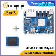 FEYUJ Orange Pi 5 Plus + 32GB โมดูล Emmc คอมพิวเตอร์บอร์ดเดี่ยวแรม4GB RK3588โมดูล PCIE Wifi6.0ภายนอก