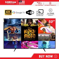 SAMView 4K UHD Licensed QLED Google TV (50")