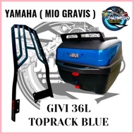 ● ▩ ( MIO GRAVIS ) 36L GIVI BOX AND CMonorack FOR YAMAHA MIO GRAVIS 125cc