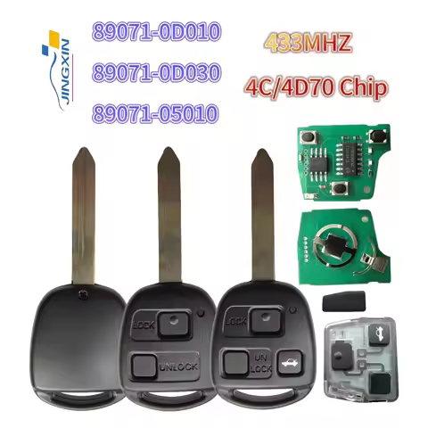 Jingxin P/N: 89071-0D010/89071-0D030/89071-05010 433MHz 4D70/4C Chip TOY47 Blade car Key for Toyota 