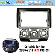Car Radio Frame for Mazda BT-50 Ford Ranger Everest Fascia Front Bezel Trim Panel Dash Kit Facia Ada