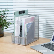 2-Piece Folder Iron Desktop Multi-Layer A4 File Storage Rack File Folder Organizing Frame Multifunct