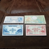 uang kuno 25 rupiah 1959, 1 rupiah 1951,1956 dan 2 1/2 rupiah 1951