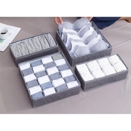RTNZ READY STOCK New 6/7/8/24 Grid Clothes Organizer Wardrobe Storage Box Container Organiser Drawer