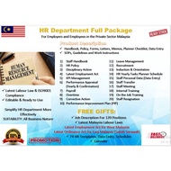 FULL PACKAGE HR Department Template +1100 | Handbook, Policy, SOP, Forms, Contract | FREE GIFTS | Ed