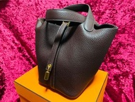 Hermes Picotin 18  rouge sellier
