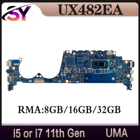 UX482EG Mainboard For ASUS UX482EA UX482EGR UX482EAR UX482E BE482E BX482E Laptop Motherboard i5 i7 1