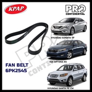 KIA OPTIMA K5 TF 2010-2015 SONATA YF HYUNDAI SANTA FE CM 2007-2012 (THETA II) FAN BELT 6PK2545