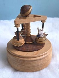 Wonderful Life Wooden Music Box 木製 360°旋轉音樂盒