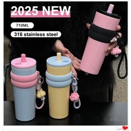Hi-Quality 316 Stainless Steel Hot&Cold Fashion Vacuum Tumbler With Straw 710m Water Bottle H20