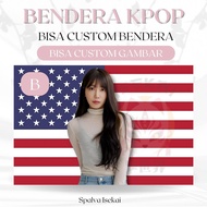 KPOP AMERICA Flag JUNG EUNJI APINK KPOP POSTER/ KPOP FLAG/ KPOP Tapestry/ Kpop Tapestry/
