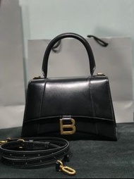 （二手）巴黎世家 Balenciaga Hourglass 小號亮面牛皮手提包 沙漏包