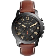 [Luxolite] Fossil Grant FS5241 Chronograph Luggage Leather Men Watch
