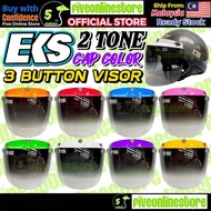 EKS Visor 2 Tone Black Cap Color 3 Button Visor Helmet MHR MS88 SGV APOLO Steng Helmet Kura Cap Pink